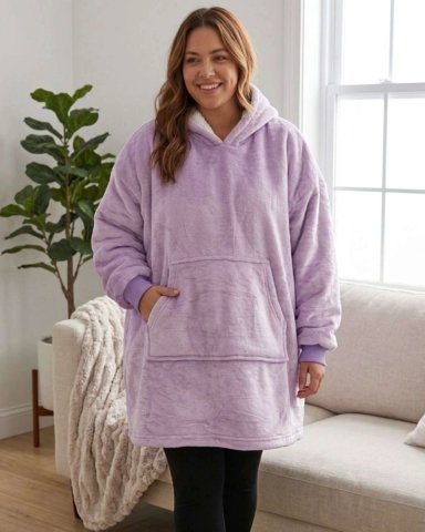 POLERON GIGANTE HOODIE FLEECE CON CHIPORRO EXTRA SUAVE Y TE RMICO - 4