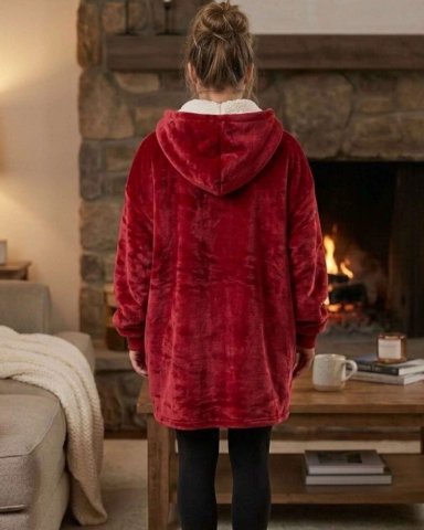 POLERON GIGANTE HOODIE FLEECE CON CHIPORRO EXTRA SUAVE Y TE RMICO - 3