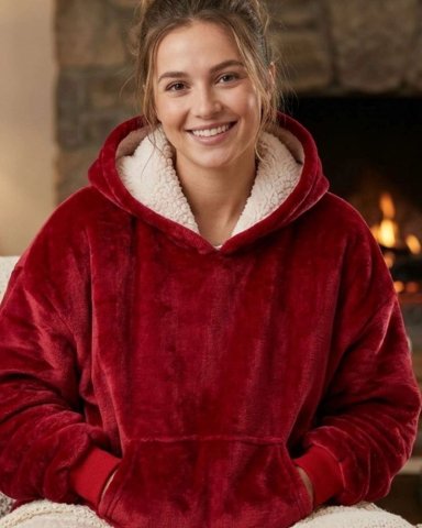 POLERON GIGANTE HOODIE FLEECE CON CHIPORRO EXTRA SUAVE Y TE RMICO - 4