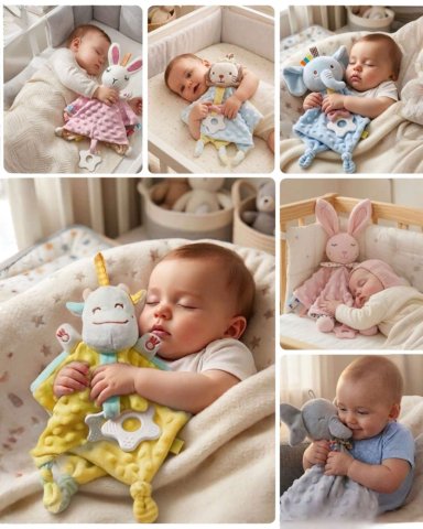 MANTITA DE APEGO SUAVIDAD Y CONSUELO PARA TU BEBE 5 - 6