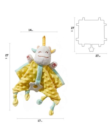 MANTITA DE APEGO SUAVIDAD Y CONSUELO PARA TU BEBE 4 - 5