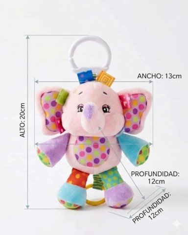 PELUCHE SENSORIAL ANIMAL DE ESTIMULACION BEBE A8 - 5