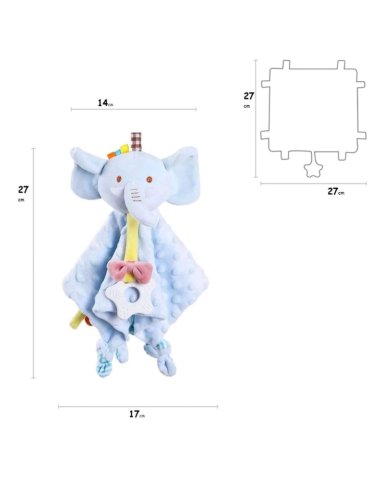 MANTITA DE APEGO SUAVIDAD Y CONSUELO PARA TU BEBE 3 - 5