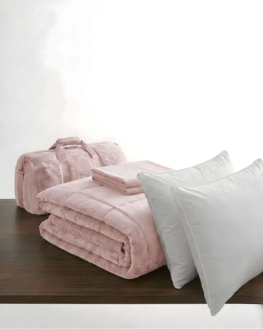 PLUMON CUBRECAMA CHIPORRO VELVET SOFT PREMIUM + SABANA BAJERA Y ALMOHADAS 230X250CM - 5