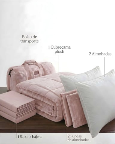 PLUMON CUBRECAMA CHIPORRO VELVET SOFT PREMIUM + SABANA BAJERA Y ALMOHADAS 230X250CM - 6