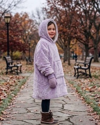 MAXI POLERON OVERSIZE PREMIUM EXTRA SUAVE Y TE RMICO NIÑO Y NIÑA - 2