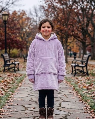 MAXI POLERON OVERSIZE PREMIUM EXTRA SUAVE Y TE RMICO NIÑO Y NIÑA - 4