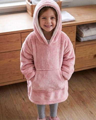 MAXI POLERON OVERSIZE PREMIUM EXTRA SUAVE Y TE RMICO NIÑO Y NIÑA - 1