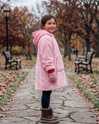 MAXI POLERON OVERSIZE PREMIUM EXTRA SUAVE Y TE RMICO NIÑO Y NIÑA - 2