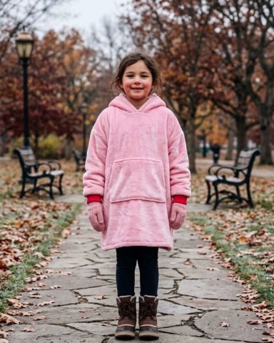 MAXI POLERON OVERSIZE PREMIUM EXTRA SUAVE Y TE RMICO NIÑO Y NIÑA - 4