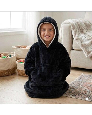 MAXI POLERON OVERSIZE PREMIUM EXTRA SUAVE Y TE RMICO NIÑO Y NIÑA - 1