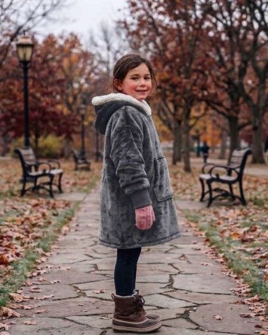 MAXI POLERON OVERSIZE PREMIUM EXTRA SUAVE Y TE RMICO NIÑO Y NIÑA - 2