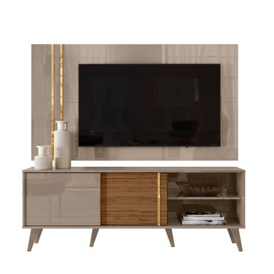 RACK ALTAVISION CRONOS MDP GRIS CLARO + PANEL 60 FENDI NATURALE - 1