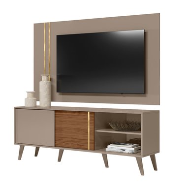 RACK ALTAVISION CRONOS MDP GRIS CLARO + PANEL 60 FENDI NATURALE - 3