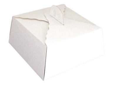 CAJA TORTA MEDIANA ALTA CARTULINA CUADRADA 35X15CM - 1