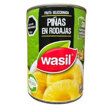 PIÑA EN CONSERVA RODAJAS 560GR WASIL - 1