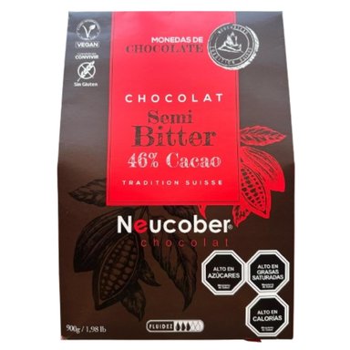 MONEDAS CHOCOLATE SEMIBITTER 46% CACAO NEUCOBER - 1