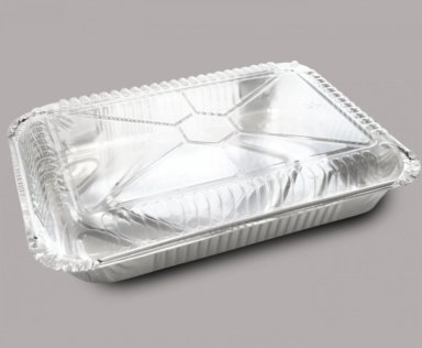 ENVASE ALUMINIO C-40 CON TAPA TRANSPARENTE 27X17X4CM - 2