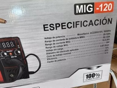 MAQUINA DE SOLDAR MIG/MMA SIN GAS + 2 CARRETES ALAMBRE FLUX - 4