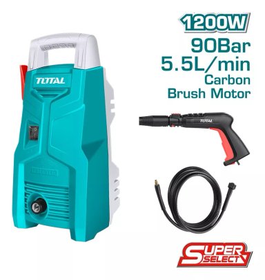 HIDROLAVADORA INDUSTRIAL - 1300PSI - 16800/MIN - 1200W TOTAL COLOR TURQUESA - 2