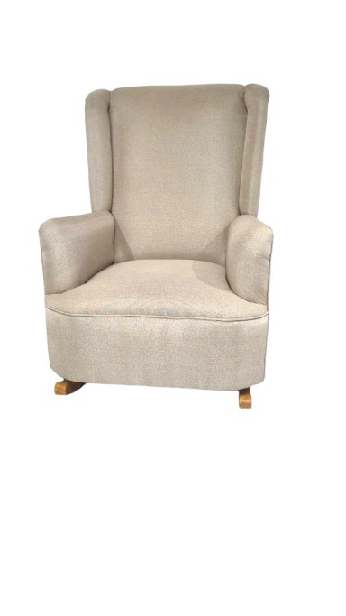 SILLÓN DISEÑOS VALESTRINI LINO BEIGE MECEDOR - 2