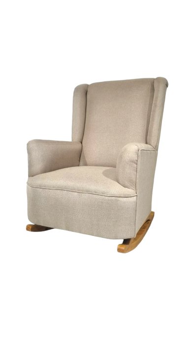 SILLÓN DISEÑOS VALESTRINI LINO BEIGE MECEDOR - 3
