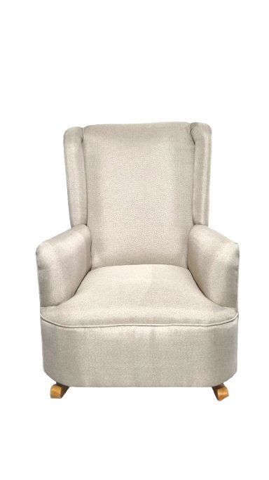 SILLÓN DISEÑOS VALESTRINI LINO BEIGE MECEDOR - 4