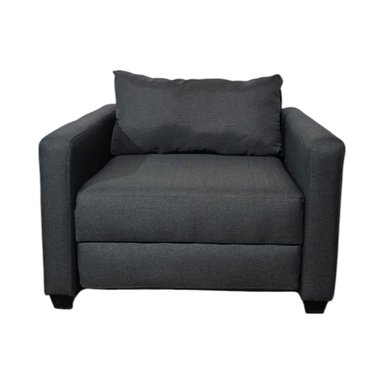 SOFA CAMA MULTIFUNCIONAL DE UN CUERPO LINO GRIS OSCURO - 1