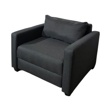 SOFA CAMA MULTIFUNCIONAL DE UN CUERPO LINO GRIS OSCURO - 2