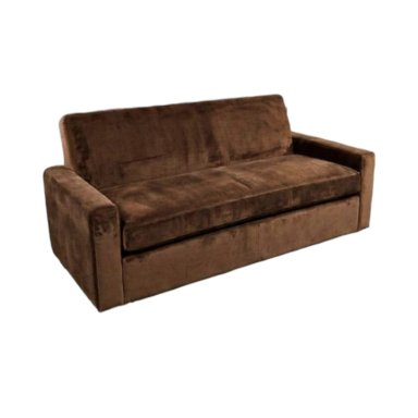 SOFA CAMA MILANO TRES POSICIONES FELPA CHOCOLATE - 3