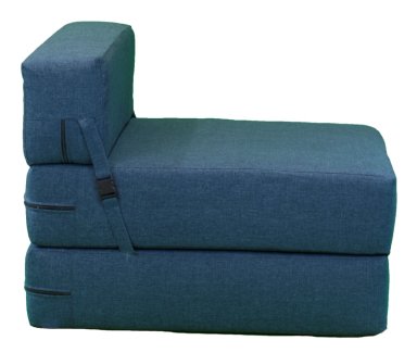 SOFÁ GAEX ESPUMA LINO AZUL CAMA - 2