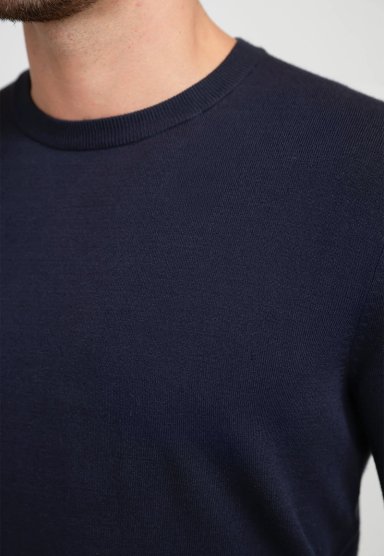 TEJIDO HOMBRE CUELLO REDONDO NAVY - 3
