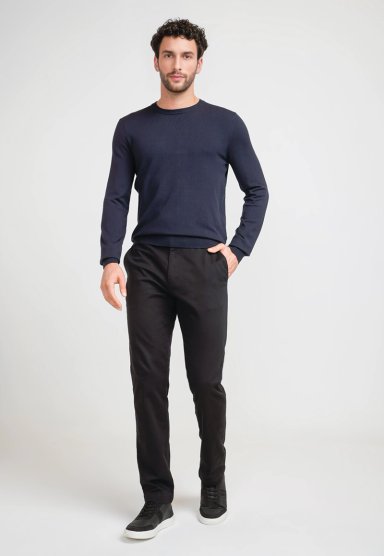 TEJIDO HOMBRE CUELLO REDONDO NAVY - 4