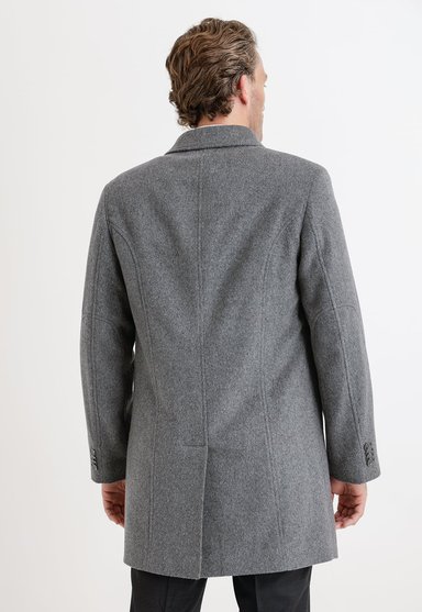 ABRIGO FORMAL HOMBRE GRIS - 2