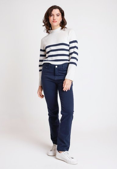 PANTALON DE MUJER MODELO ELY COLOR MARINO - 4