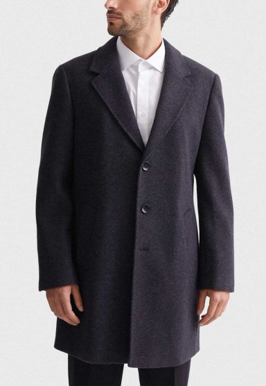 ABRIGO HOMBRE CLASICO GRIS INV - 1