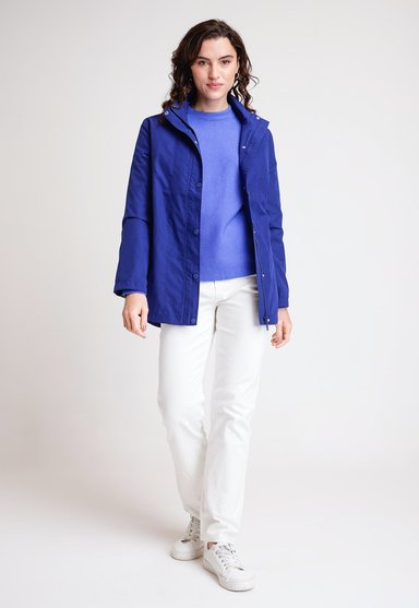 IMPERMEABLE DE MUJER MODELO BAO COLOR AZUL - 4