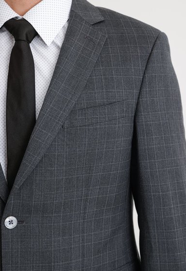 TRAJE FORMAL HOMBRE LANA S140'S FANTASIA SLIM LUXURY GRIS - 3