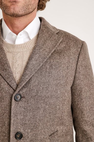 ABRIGO FORMAL HOMBRE ITALIANO CAFE - 3