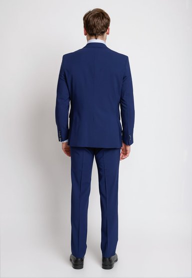 TRAJE FORMAL LANA SLIM HOMBRE TRIAL AZUL VERCELLI VIRGEN FANTASÍA - 2