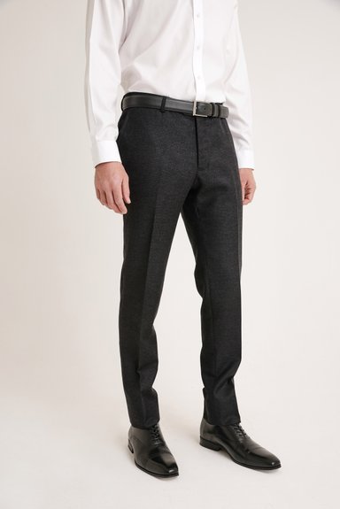 PANTALÓN LANA HOMBRE TRIAL GRIS FORMAL FRANELA MARENGO - 1