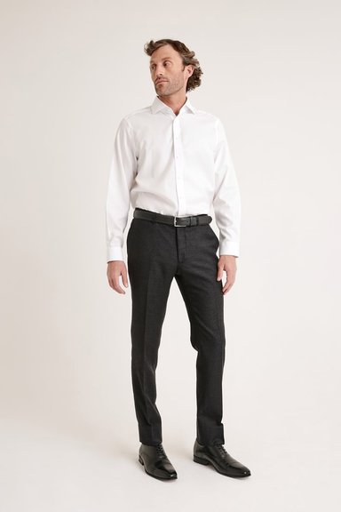 PANTALÓN LANA HOMBRE TRIAL GRIS FORMAL FRANELA MARENGO - 4