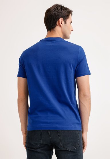 POLERA MANGA CORTA ALGODÓN HOMBRE PERRY ELLIS AZUL ESTAMPADO INO - 2