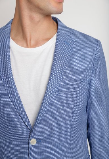 CHAQUETA HOMBRE PERRY ELLIS AZUL CASUAL - 3