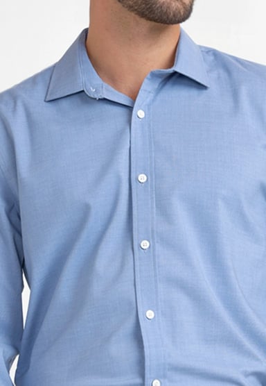 CAMISA HOMBRE ORIGINAL PENGUIN CELESTE FORMAL LISO - 6