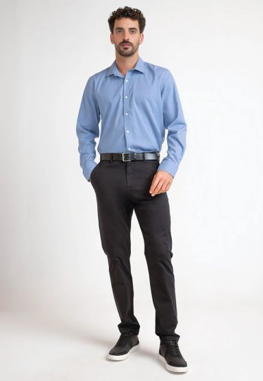 CAMISA HOMBRE ORIGINAL PENGUIN CELESTE FORMAL LISO - 7