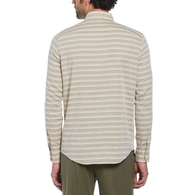 CAMISA ALGODÓN HOMBRE ORIGINAL PENGUIN CAQUI RAYAS - 2
