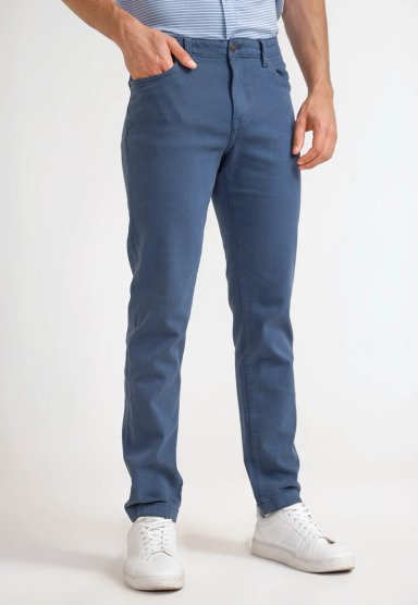 PANTALÓN ALGODÓN HOMBRE ORIGINAL PENGUIN AZUL - 1