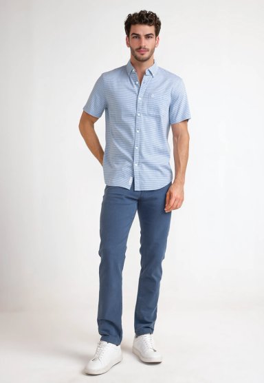 PANTALÓN ALGODÓN HOMBRE ORIGINAL PENGUIN AZUL - 4