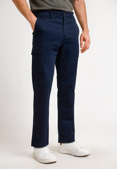 PANTALÓN ALGODÓN HOMBRE ORIGINAL PENGUIN AZUL MARINO LISO NAVY - 1